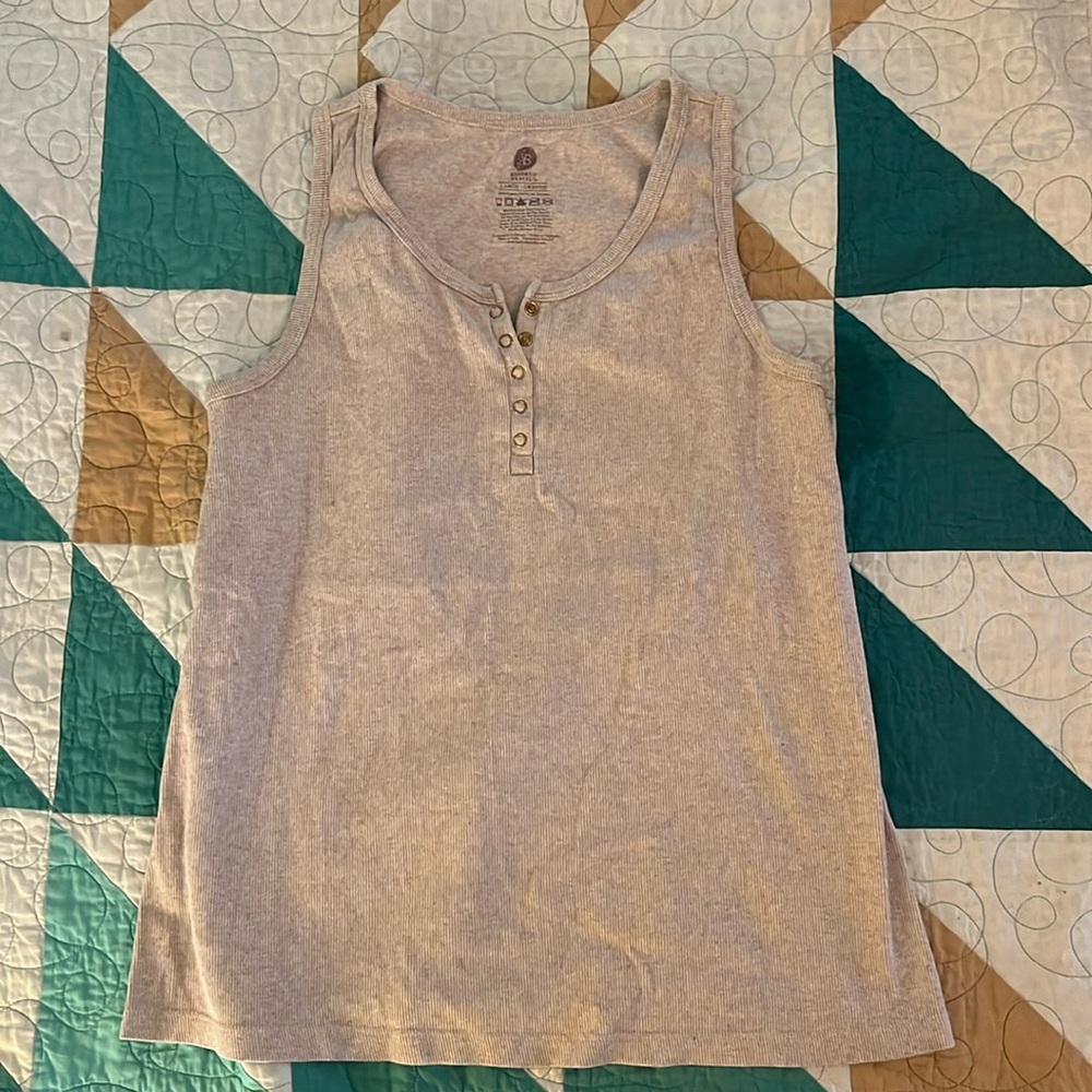 Kindred Bravely sleeveless Henley nursing tank